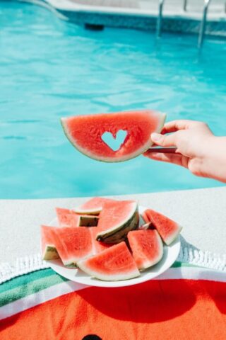 Photo by Cocodillaa.com sliced watermelon on white paper