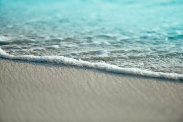 white sand