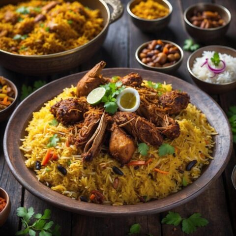 Photo by Cocodillaa.com ai generated, biryani, chicken biryani, indian biryani, mutton biryani, basmati rice biryani, mogul biryani, fragrances, spices, side dish, lemon, cinnamon, party, celebration, festival, ramdan, eid, chicken piece, mutton piece, nuggets, egg, veg kurma, curry, gourmet, food, biryani, biryani, biryani, biryani, biryani, chicken biryani, mutton biryani, mutton biryani