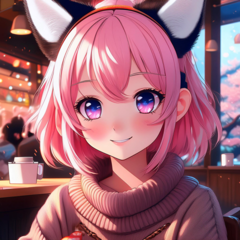 anime, anime girl, cute anime girl, manga, manga girl, fox ears, adorable, adorable girl, girl, child, cute, sweet, ai, ai drawing, ai girl, ai generated