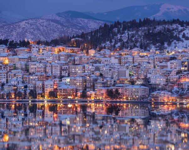 city, winter, water, nature, greece, landscape