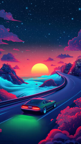ai generated, synthwave, neon, sunset, retro wave, futuristic city, cyberpunk road, neon clouds, 80s aesthetic, night drive, vibrant sky, retro future, fantasy, landscape, digital art, vaporwave style ai generated, synthwave, neon, sunset, retro wave, futuristic city, cyberpunk road, neon clouds, 80s aesthetic, night drive, vibrant sky, retro future, fantasy, landscape, digital art, vaporwave style