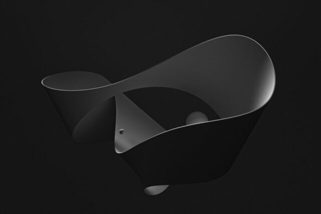 Photo by Cocodillaa.com a black and white photo of an abstract object