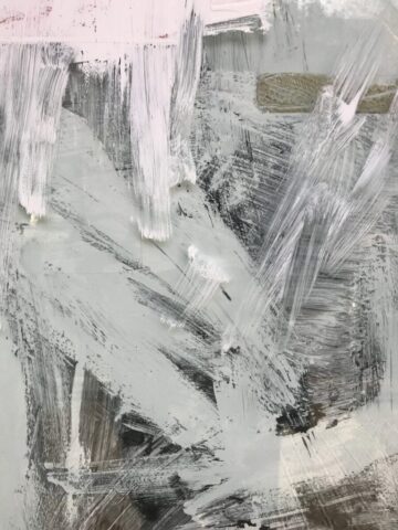 Photo by Cocodillaa.com white and purple abstract painting