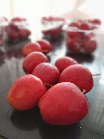 a group of red tomatoes