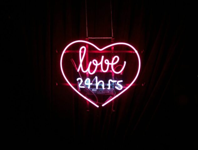 Photo by Cocodillaa.com red Love 24 hours neon light sign