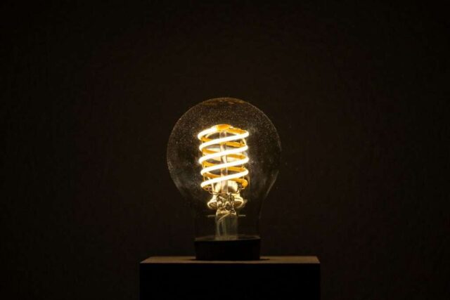 Photo by Cocodillaa.com a light bulb that is turned on and turned on