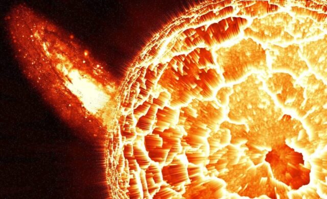 explosion, sun, space, galaxy, core, phenomenon, heat, fire, nature, outer space, cosmos, universe, astronomy, solar system, background