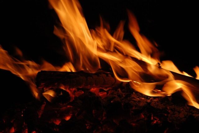 campfire, dark, fire, hot, orange, warm, black fire