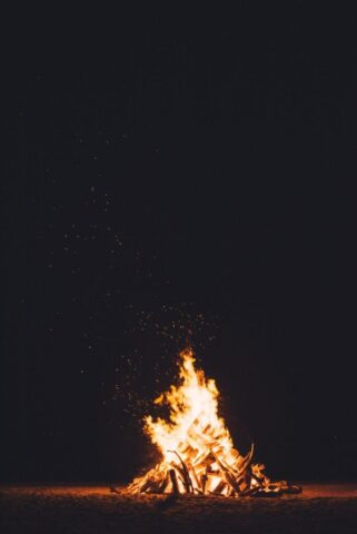 bonfire, burning, dark, fire, flames, heat, burn, embers, firewood, black wallpaper, black, phone wallpaper, aesthetic wallpaper, phone wallpaper, phone wallpaper, phone wallpaper, phone wallpaper, phone wallpaper
