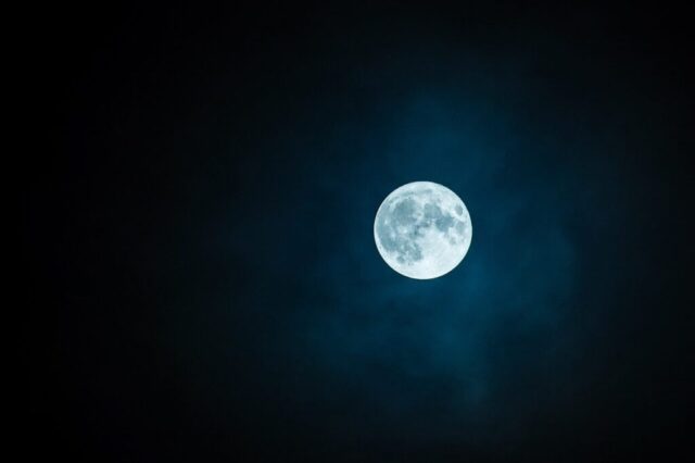 Photo by Cocodillaa.com moon, full moon, sky, night sky, nature, lunar, moonlight, night, scenery, black sky, dark sky, luna