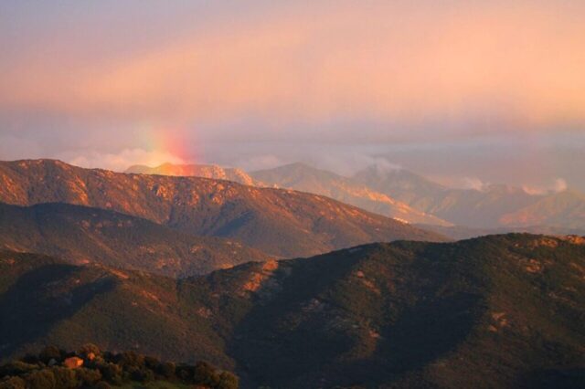 Photo by Cocodillaa.com rainbow, nature, mountain, corsican