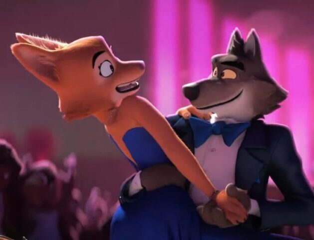 The Bad Guys Mr. Wolf and Diane Foxington wallpapers