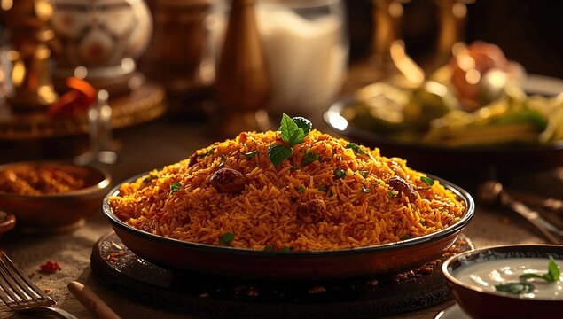 delicious chicken biryani wallpaper HD