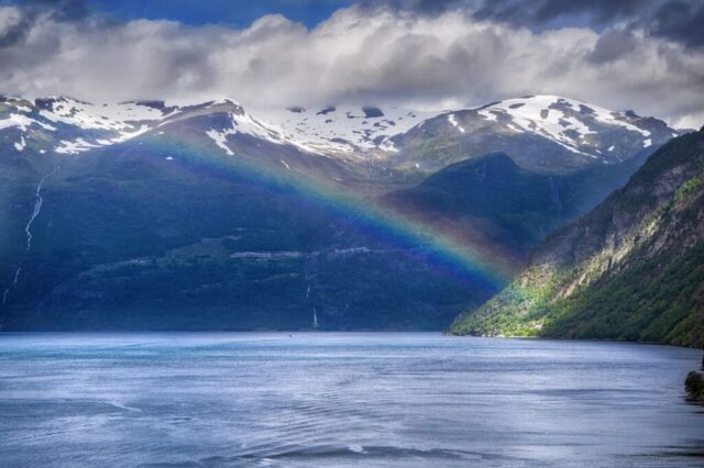 Photo by Cocodillaa.com norway, fjords, nature, rainbow