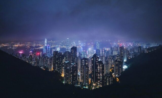 buildings, city, night, city lights, skyscrapers, towers, skyline, evening, haze, view, night view, exposure, sightseeing, downtown, urban, hong kong, hong kong, hong kong, hong kong, hong kong, hong kong
