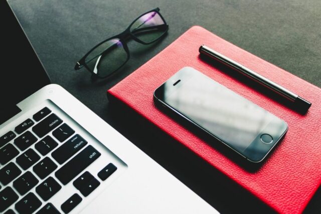 desk, laptop, computer, macbook, keyboard, macbook pro, tech, technology, apple, electronics, minimal, digital, computer hardware, computer keyboard, minimal tech, pen, notebook, notepad, diary, stationery