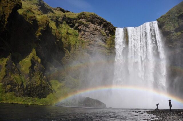 Photo by Cocodillaa.com rainbows, iceland, rainbow, waterfall, landscape, nature, cascade