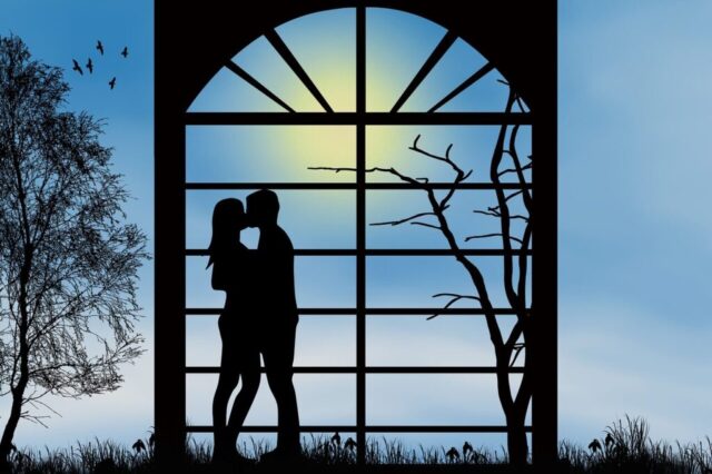 Photo by Cocodillaa.com nature, couple, kiss, love, romantic, silhouette, together, relationship, happy