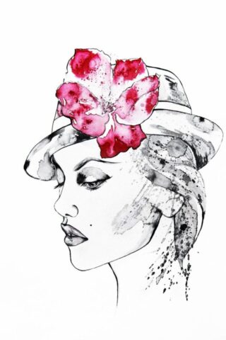 minimal, minimalistic, minimalism, black, ink, pen, minimalist, drawing, sketch, of, woman, female, face, hat, art, painting, fine art, line, minimal, minimal, minimalist, minimalist, minimalist, minimalist, minimalist, fine art, fine art