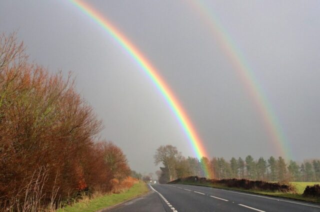 Photo by Cocodillaa.com double rainbow, england, britain, rain, rainbow, double, landscape, weather, nature, gray rain, gray rainbow, double rainbow, double rainbow, double rainbow, double rainbow, double rainbow