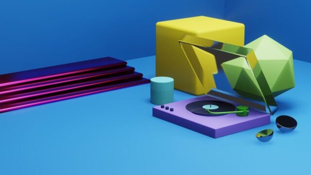 record player, stereo, vinyl, turntable, tape, 3d, minimal