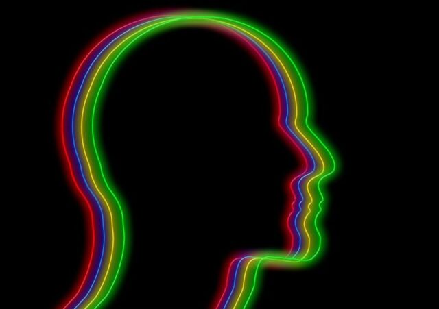 face, outline, profile, neon, neon light, head, direction, black, man, silhouette, profile, neon, neon, neon, neon, neon