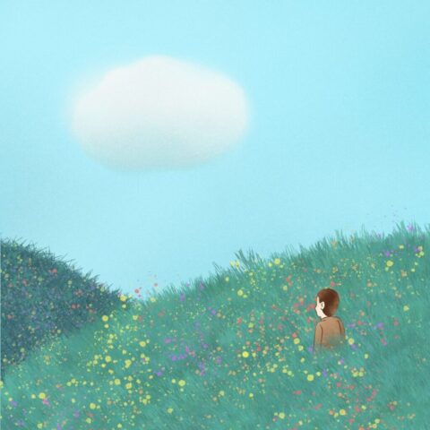 man, meadow, painting, alone, sorrow, cloud, sky, grass, flowers, flower meadow, flower field, field, nature, landscape, fantasy, creativity, drawing, art, painting, painting, alone, alone, alone, alone, alone, sorrow, sky, flowers, nature, fantasy