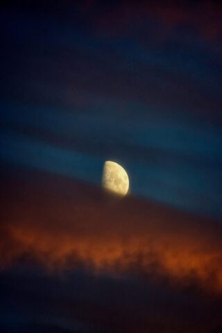 Photo by Cocodillaa.com sky, nature, evening, moon, colours, sky background, night sky, beautiful wallpaper, background, night, moonlight