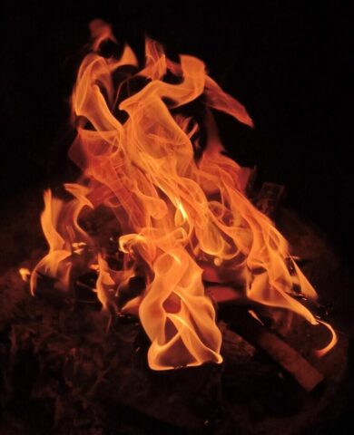 flame, burn, campfire, fire, bonfire, hot, burning, heat, dark, night