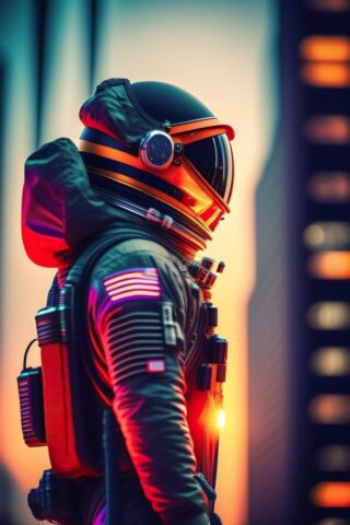 ai generated, astronaut, suit, space, neon lights, futuristic, city, wallpaper, ai generated, astronaut, astronaut, astronaut, astronaut, astronaut