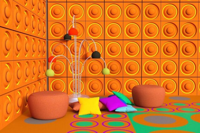 retro aesthetic, room, interior design, space, retro, vintage, 70s, design, furniture, reside, interior decoration, classic, decoration