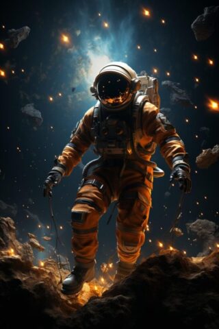 ai generated, astronaut, space, exploration, nasa, rocket, launch, mission, weightlessness, spacesuit, spacewalk, orbit, spacecraft, microgravity, space station, moon landing, mars mission, space travel, celestial bodies, extraterrestrial, lunar module, space shuttle, zero gravity, space agency, cosmic