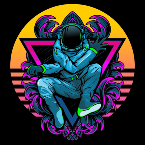 cyber, cyberpunk, neon, astronaut, nasa, cosmonaut, art