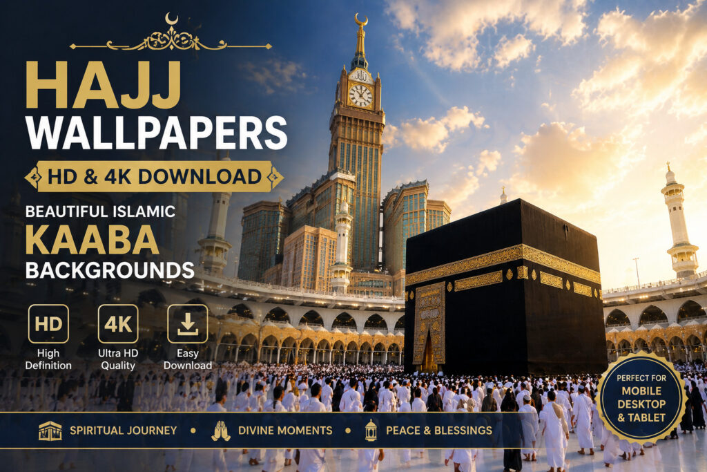 Hajj Wallpapers HD & 4K Download – Beautiful Islamic Kaaba Backgrounds