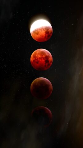 Photo by Cocodillaa.com a group of red planets floating in the sky