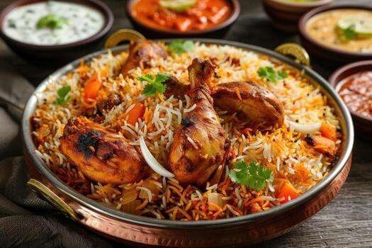 indian chicken biryani wallpaper 4k