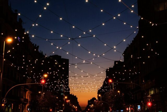 Photo by Cocodillaa.com string lights during night time