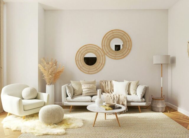 photo by Cocodillaa.com a living room filled with furniture and a mirror