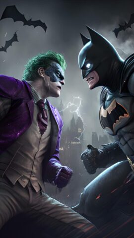 batman vs joker hd wallpaper