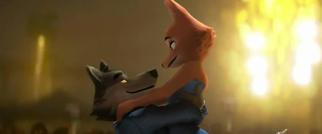 Mr. Wolf and Diane Foxington love wallpapers