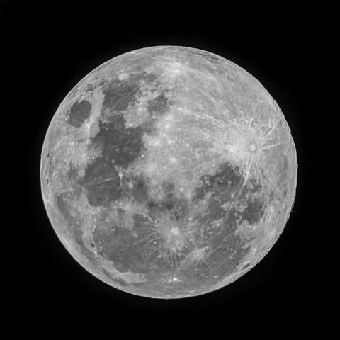 Photo by Cocodillaa.com grayscale photo of full moon
