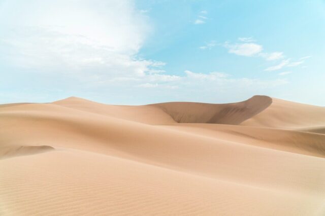 landscape photography of desert