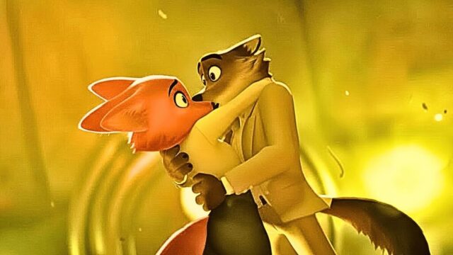 The Bad Guys 2 Mr Fox And Diane Foxington Kiss Wallpapers