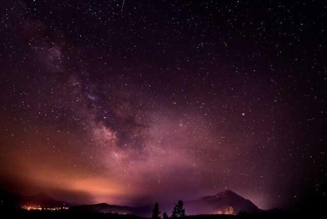 wormeye view photo of milky way wormeye view photo of milky way