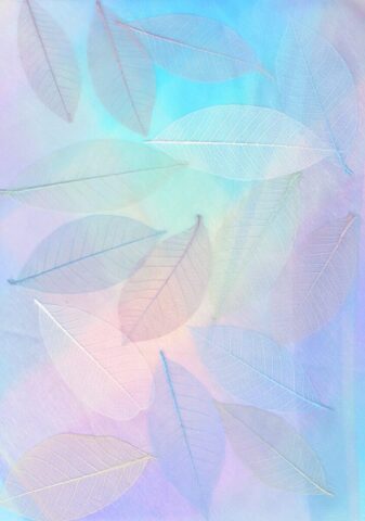 green and red leaf painting