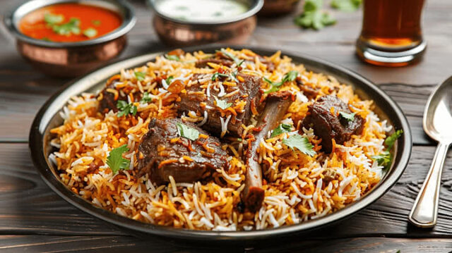 spicy rice biryani HD images