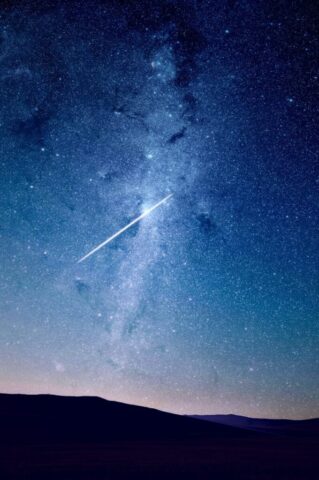 shooting star under blue sky shooting star under blue sky