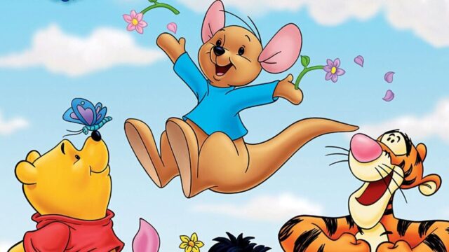 Winnie the Pooh: Springtime with Roo (2004)
Directed by Saul Blinkoff, Elliot M. Bour
Shown clockwise, from left: Winnie The Pooh (voice: Jim Cummings), Roo (voice: Jimmy Bennett), Tigger (Jim Cummings: voice), Eeyore (voice: Peter Cullen), Piglet (voice: John Fiedler)