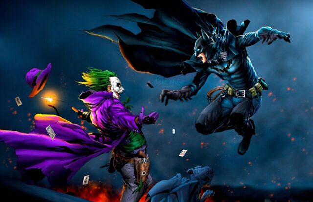 batman vs joker hd wallpaper